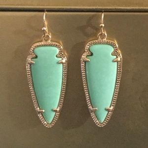 KS Mint Green Arrow Earrings